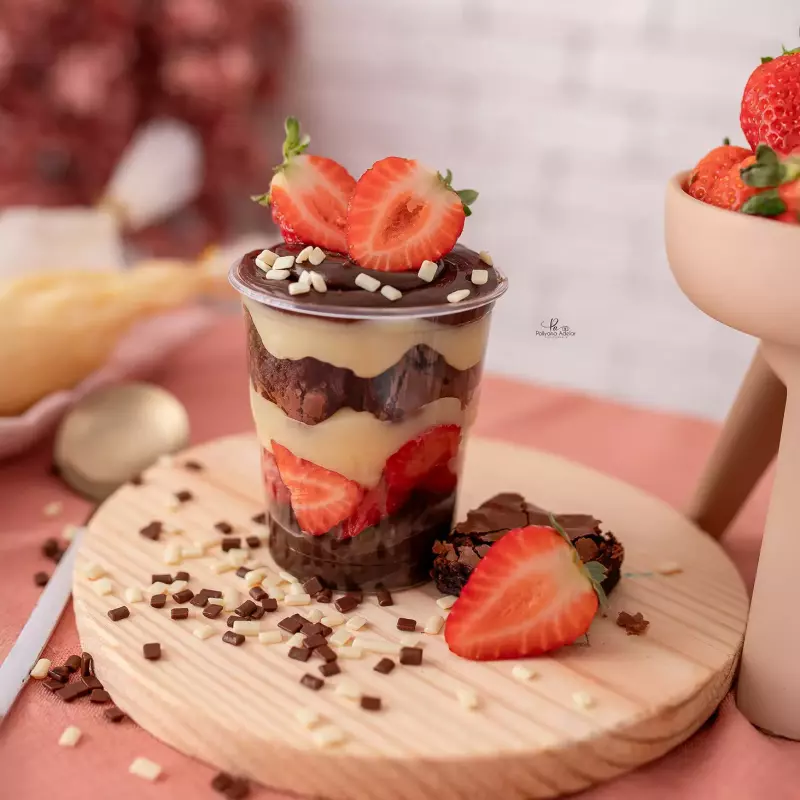 Copo supremo morango