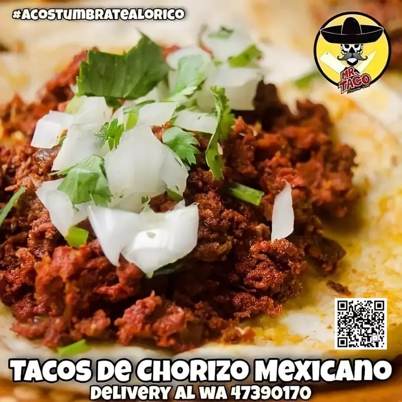 Tacos de Chorizo Mexicano