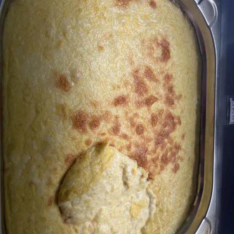 Frango com creme de milho