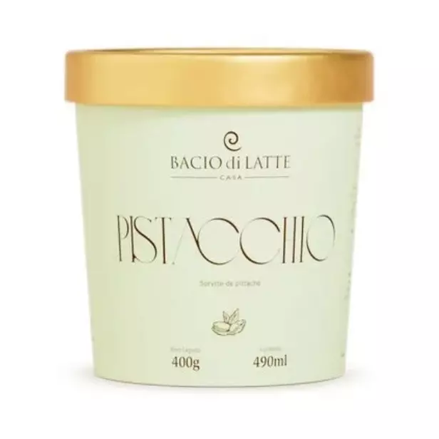 Sorvete bacio do Latte Pistacchio