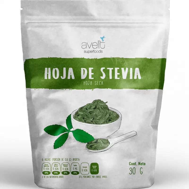 Hoja de stevia orgánica