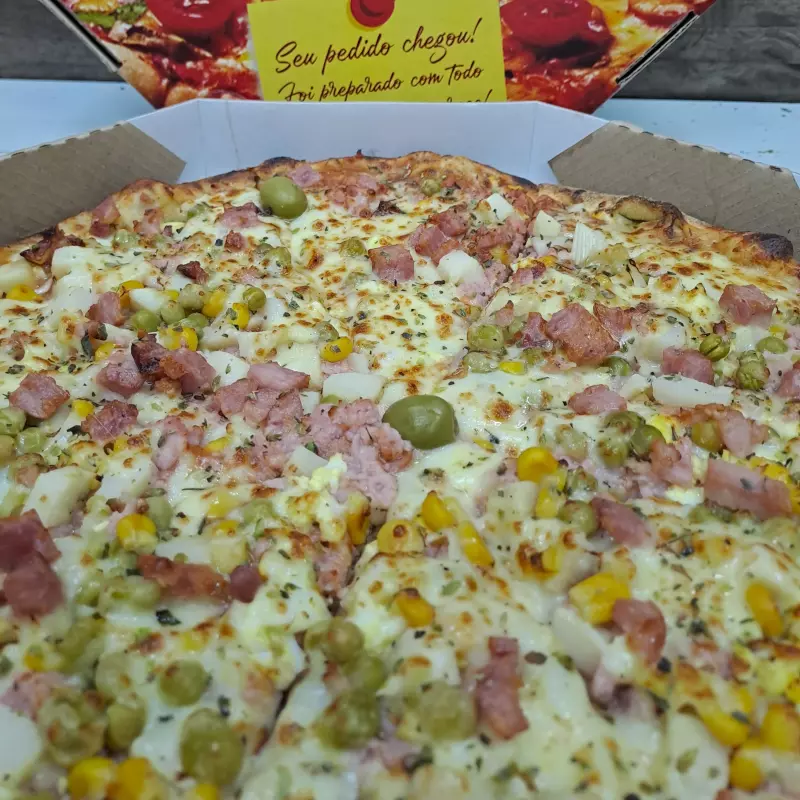 PIZZA PRIMAVERA *(Palmito, ovos)