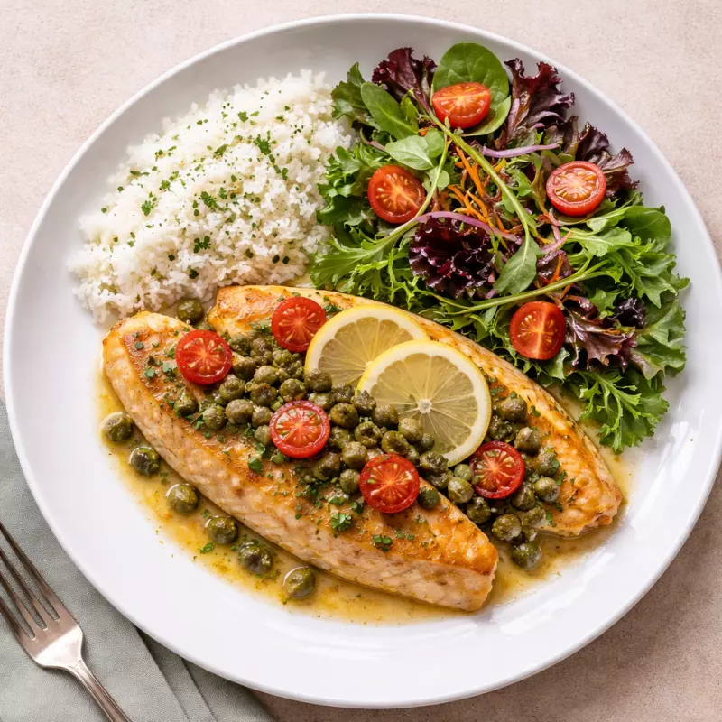 Tilápia com Molho de Alcaparras