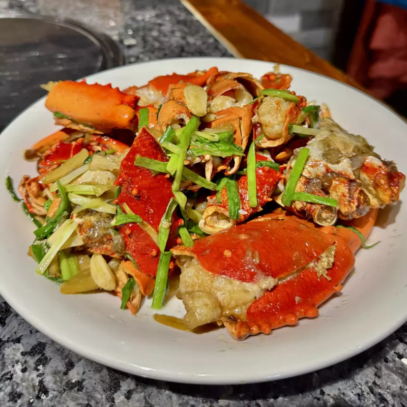 CANGREJO SALTEADO 姜葱炒蟹嵌