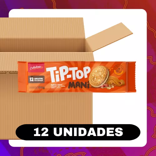 Docena Tip Top Galleta Maní 96g