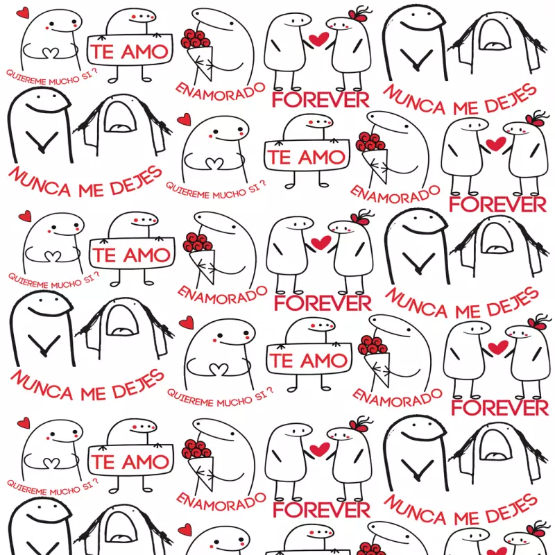 PAPEL DE REGALO UGLY TE AMO ENAMORAD