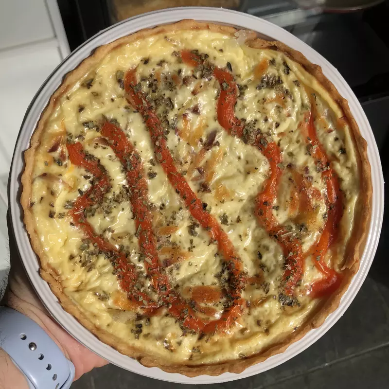 Quiche Média 4 Queijos