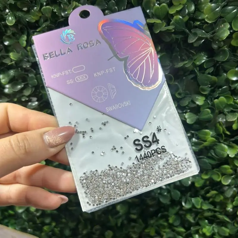 Pedraria Strass Prata N•4 Pequen