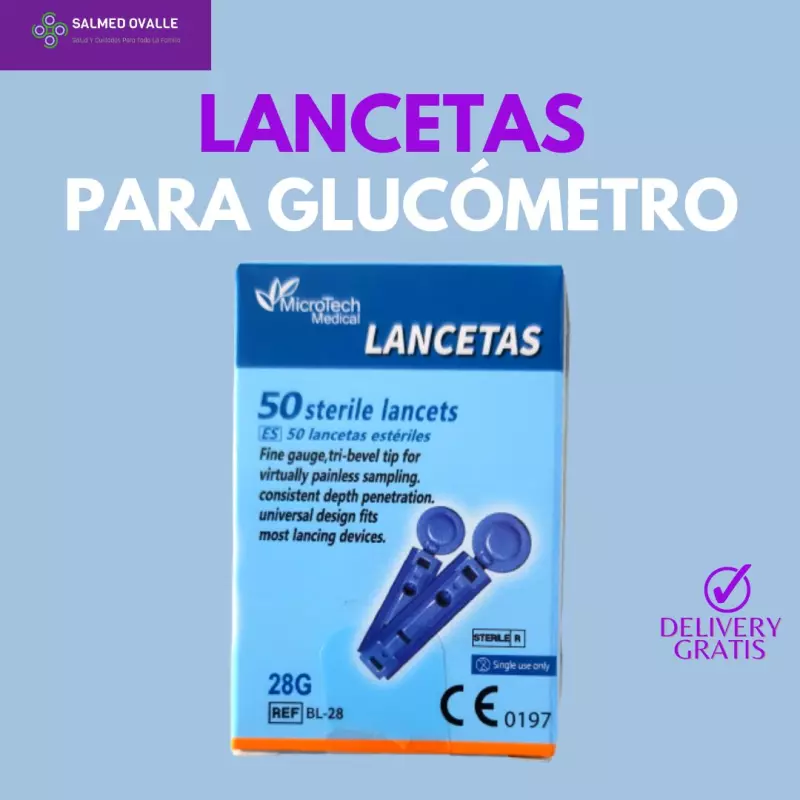 LANCETAS PARA GLUCÓMETRO