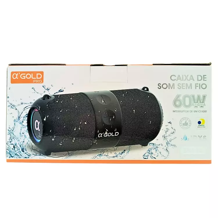 CAIXA DE SOM GOLD BLUETOOTH SM-14