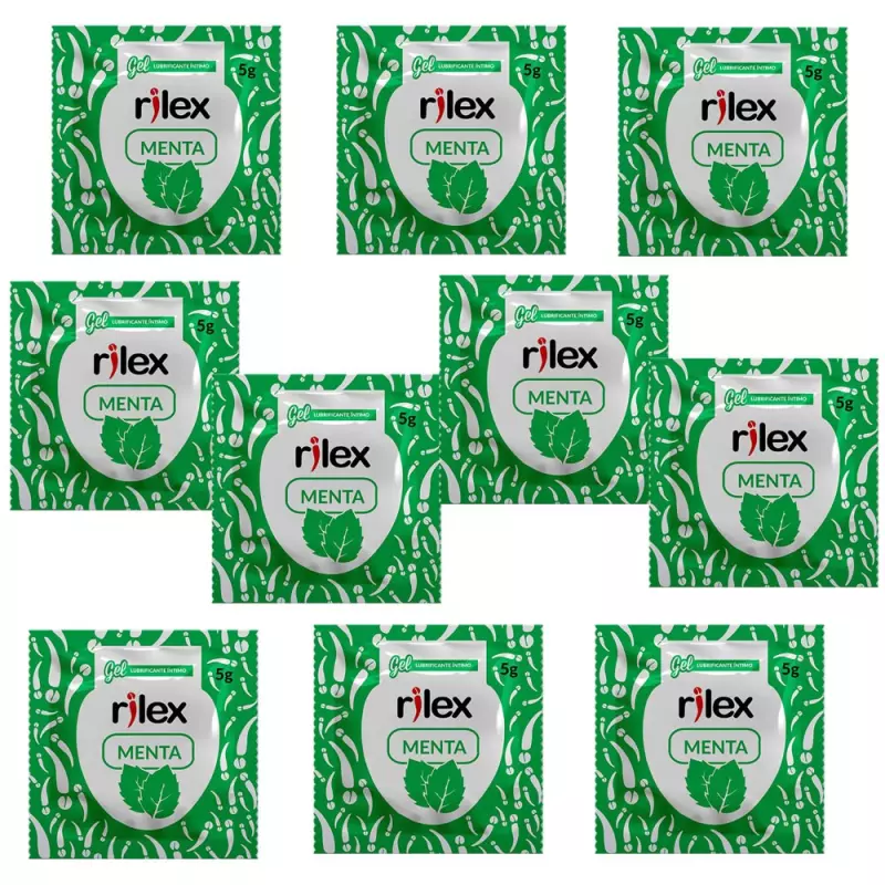 10 SACHÊS DE LUB DE MENTA