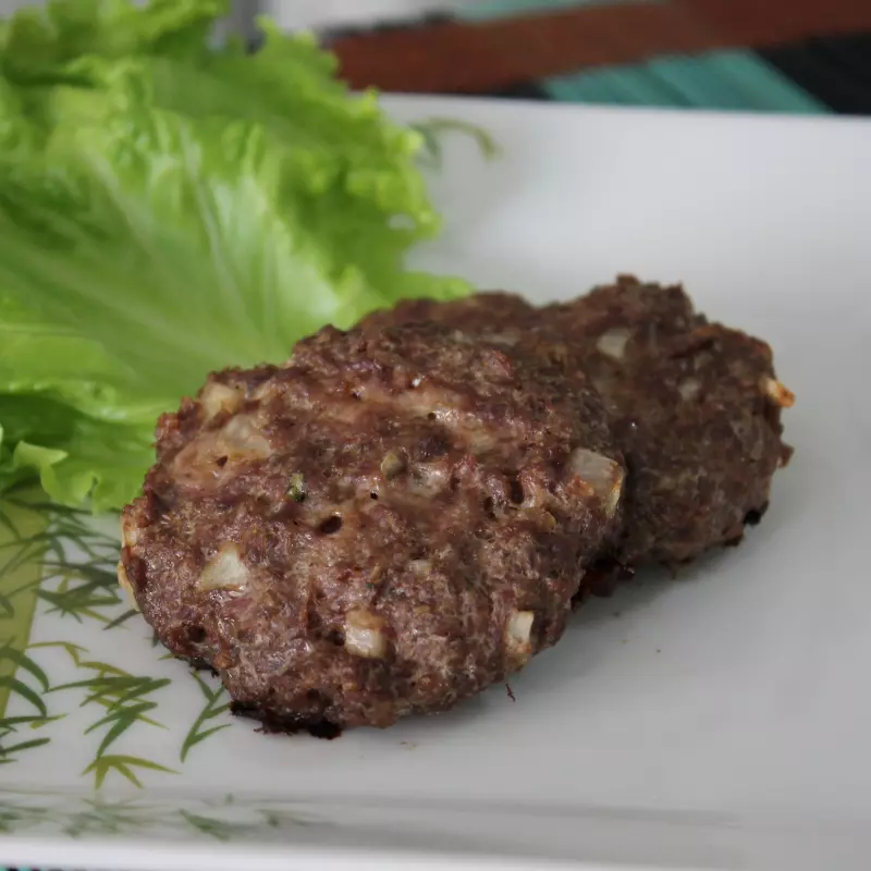 Carne de hambúrguer caseira