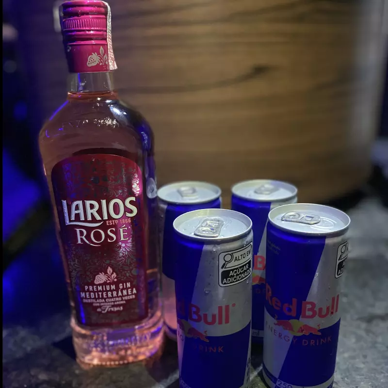 Combo gin lários 4redbull