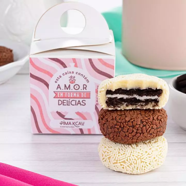 Brigadeiro recheado Oreo (3un.)