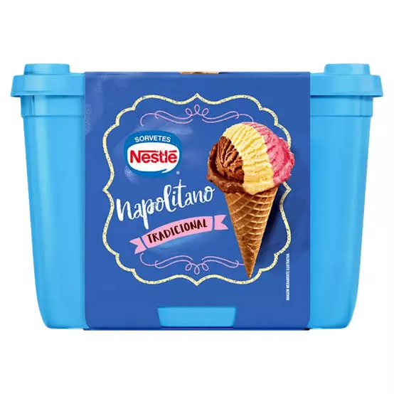 Sorvete Nestlé napolitano 1,5L