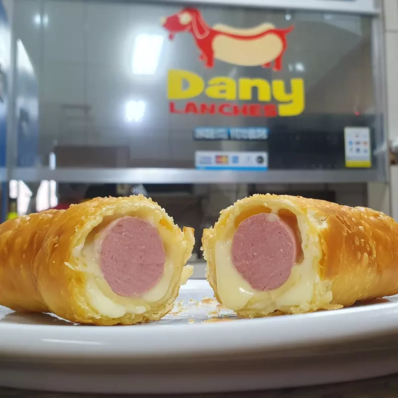 Enroladonho de salsicha (com queijo)