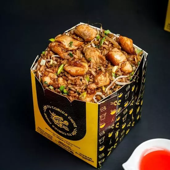 Arroz chino pollo cerdo