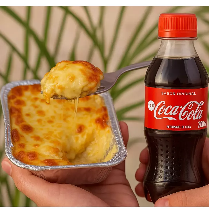 Empadão de Frango Gratinado + Coca