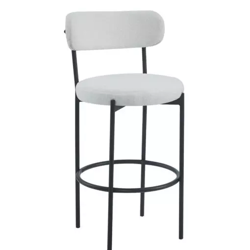 Banquetas Tivoli tela boucle Blanco
