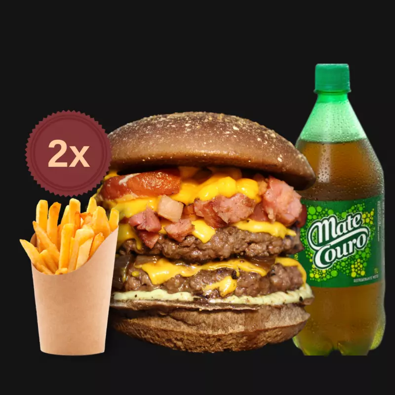 Combo Casal Double Cheddar Bacon