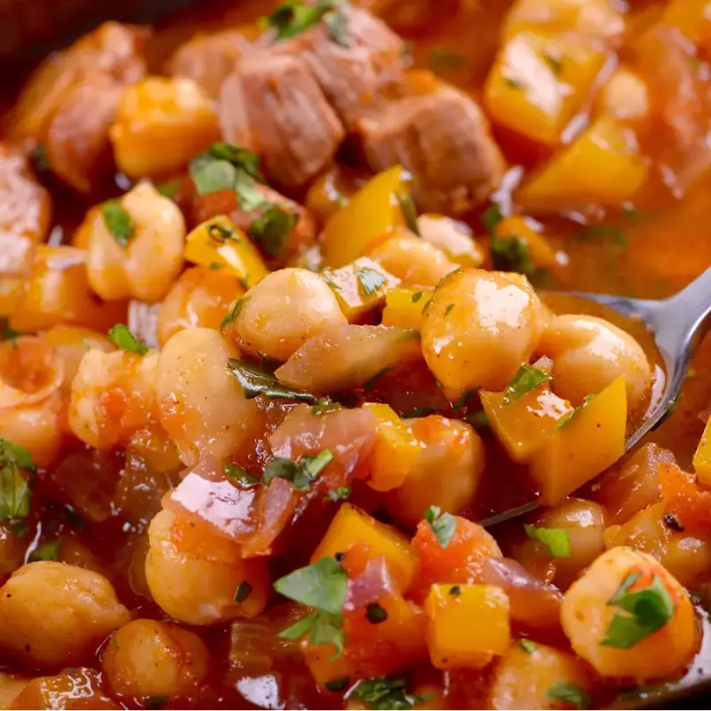 Cerdo con Garbanzos