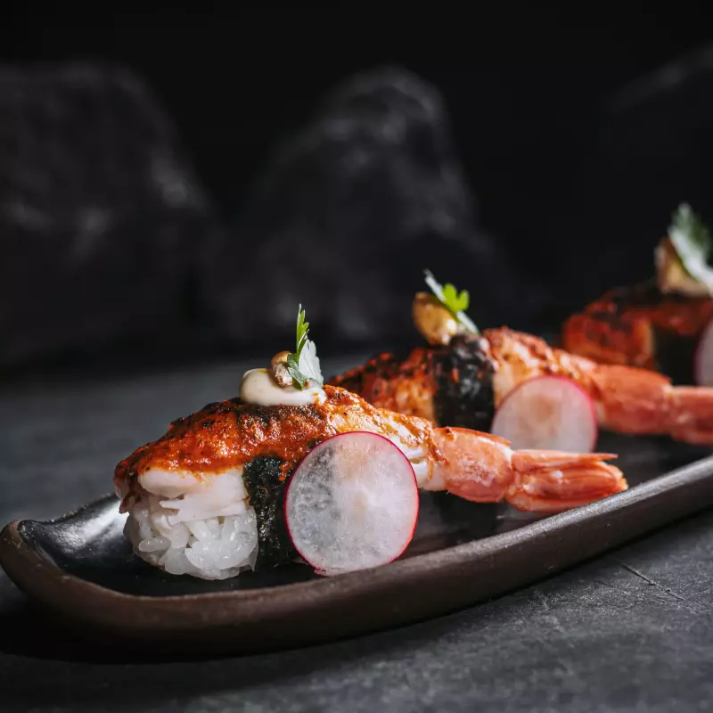 NIGUIRI LANGOSTINO ANTICUCHERO3u🌶️