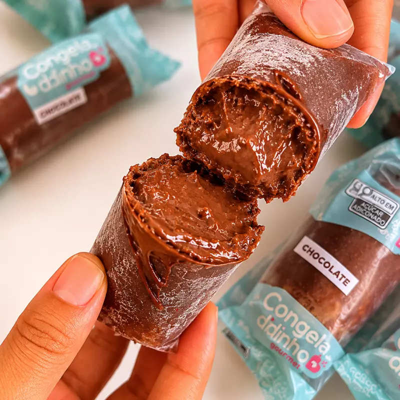 congeladinho Chocolate com nutella