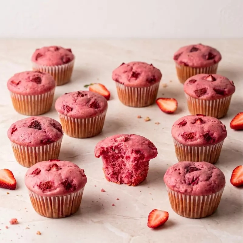 Muffins de fresa 🍓