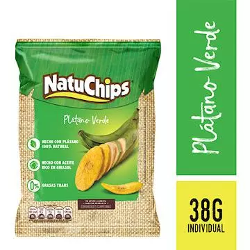 NatuchipS platano verde 38g