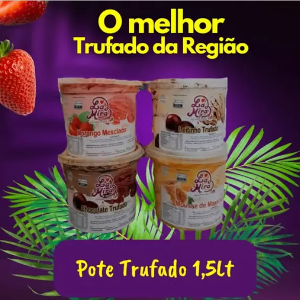 Sorvete La Mira Trufado Chocolate