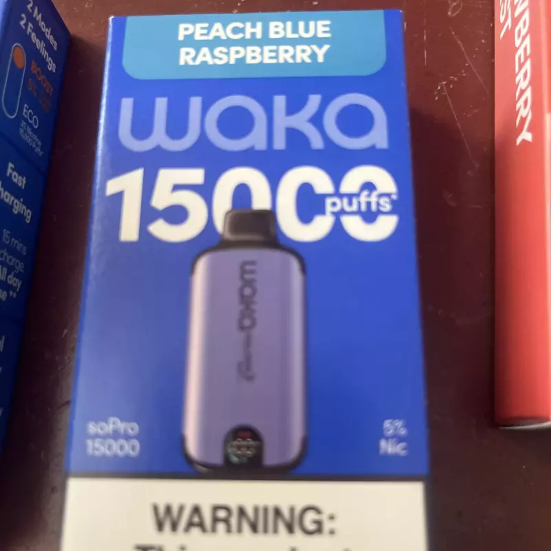 Peach blue raspberry