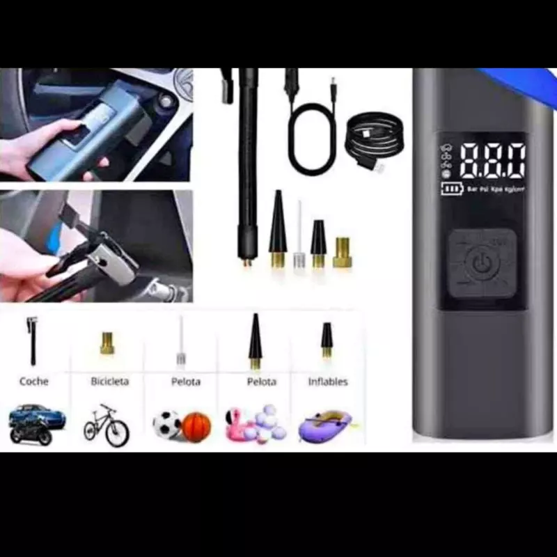 🌟COMPRESOR INALAMBRICO MULTIFUNCIONAL🌟