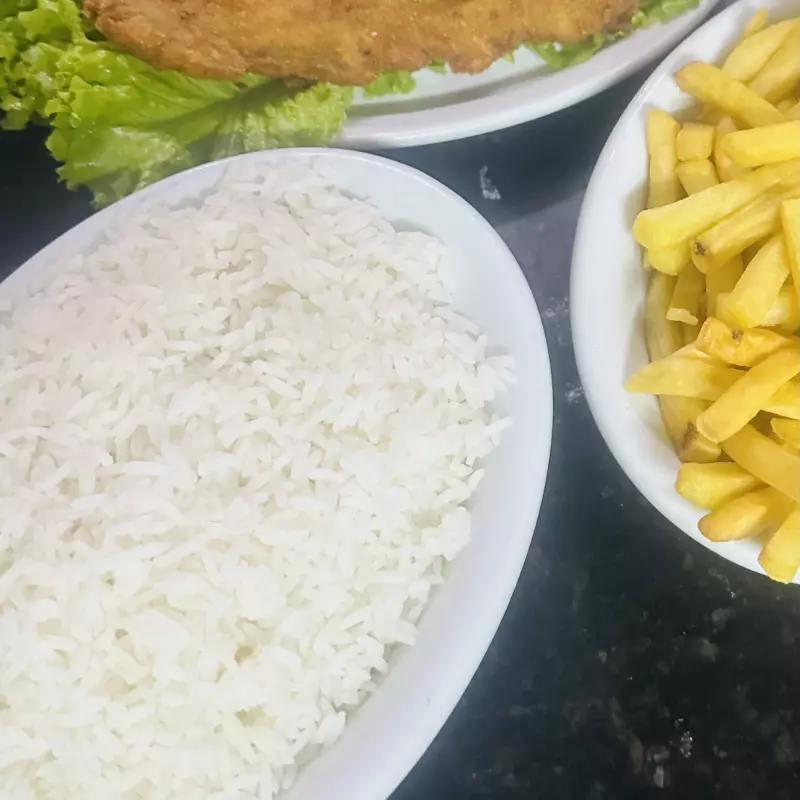 Frango a cubana refeição
