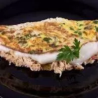 Omelete de Frango com Requeijão