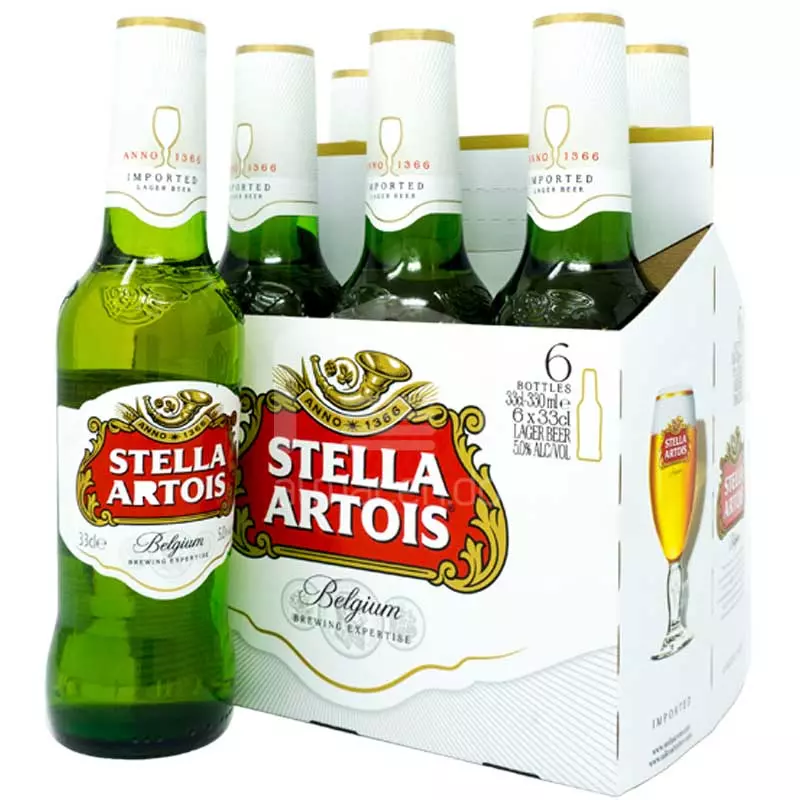 SIX PACK CERVEZA STELLA ARTOIS