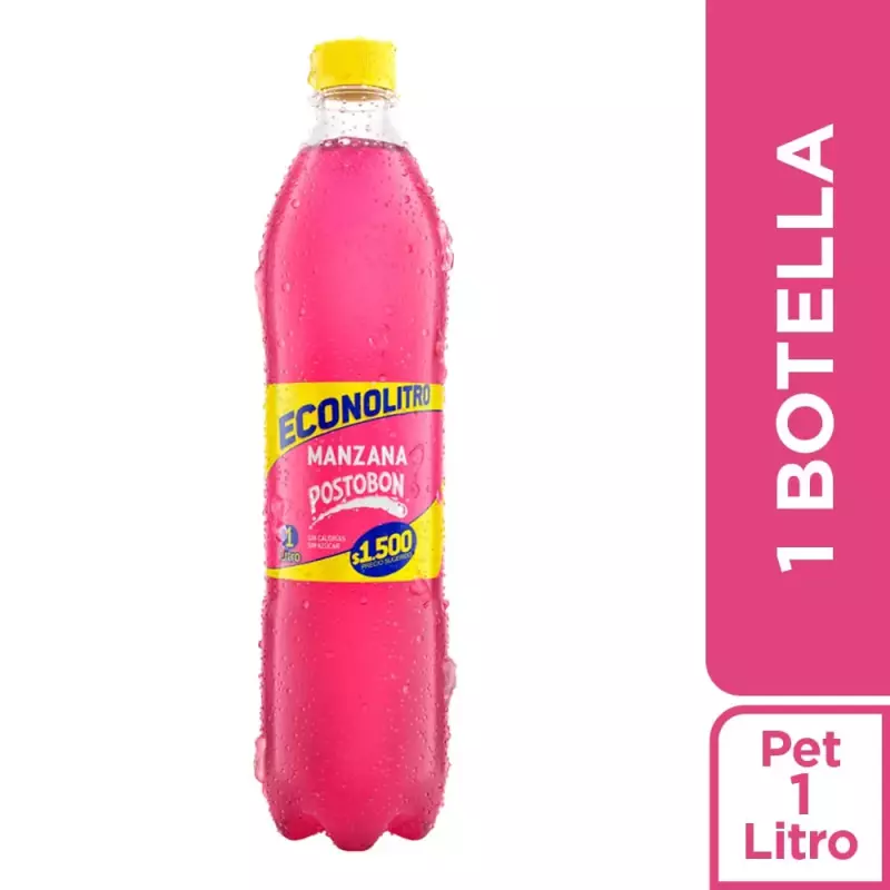 Gaseosa Manzana Postobon Pet x 1L