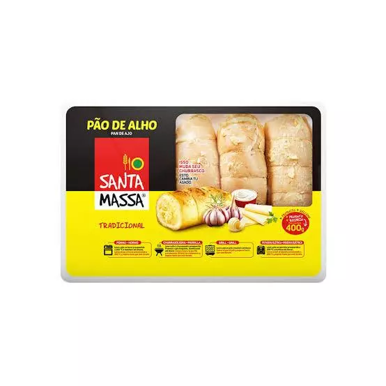 PÃO DE ALHO SANTA MASSA TRAD 400g