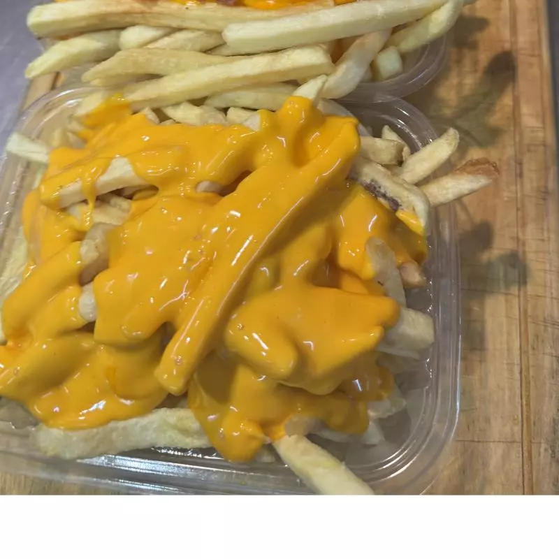 Papas con cheddar