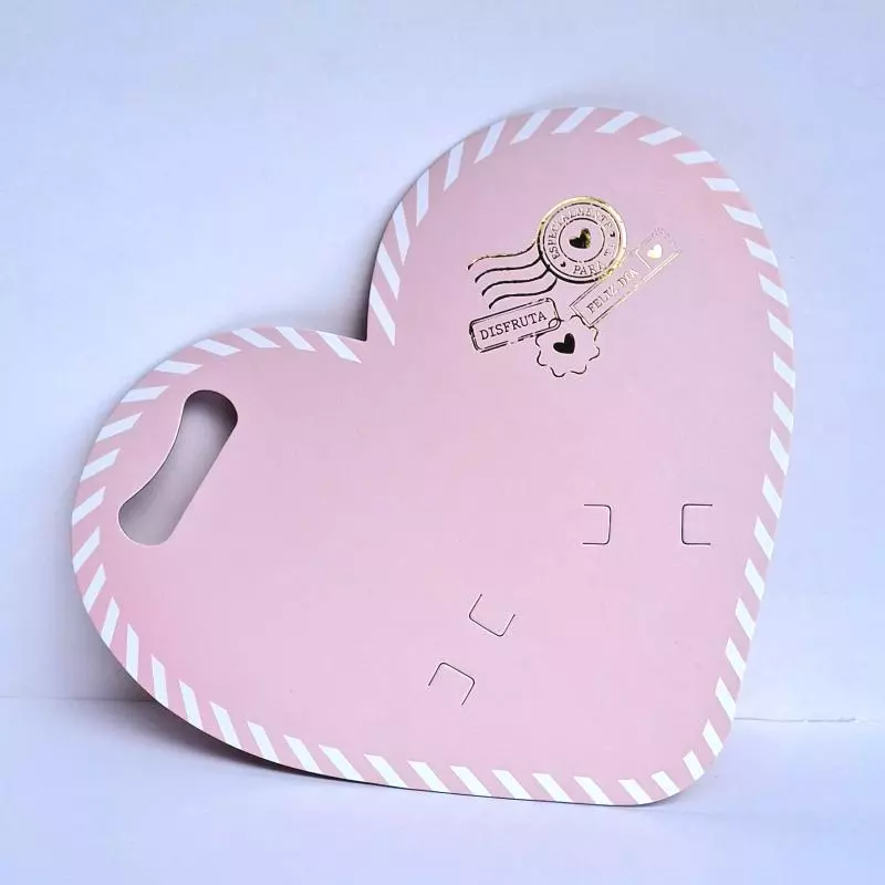 Corazon bouquet rosado