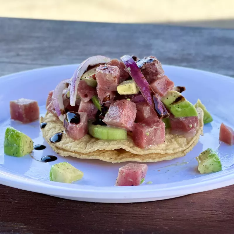 Tostada de atun
