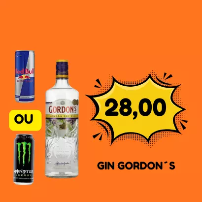 COPÃO DE GORDON´S C/REDBULL/MONSTER