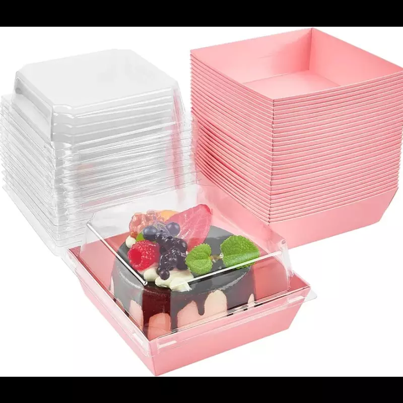 Contenedor cuadrado Rosado