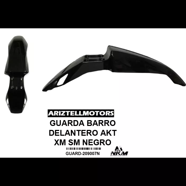 GUARDA BARRO DELANTERO AKT XM NEGRO