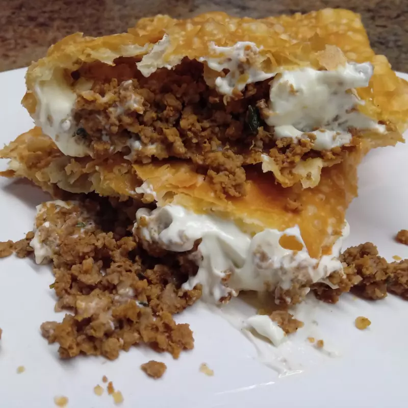 Carne com cream cheese