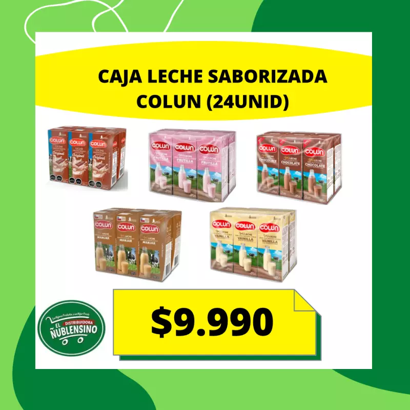 Caja leche Colun colación 24x200cc