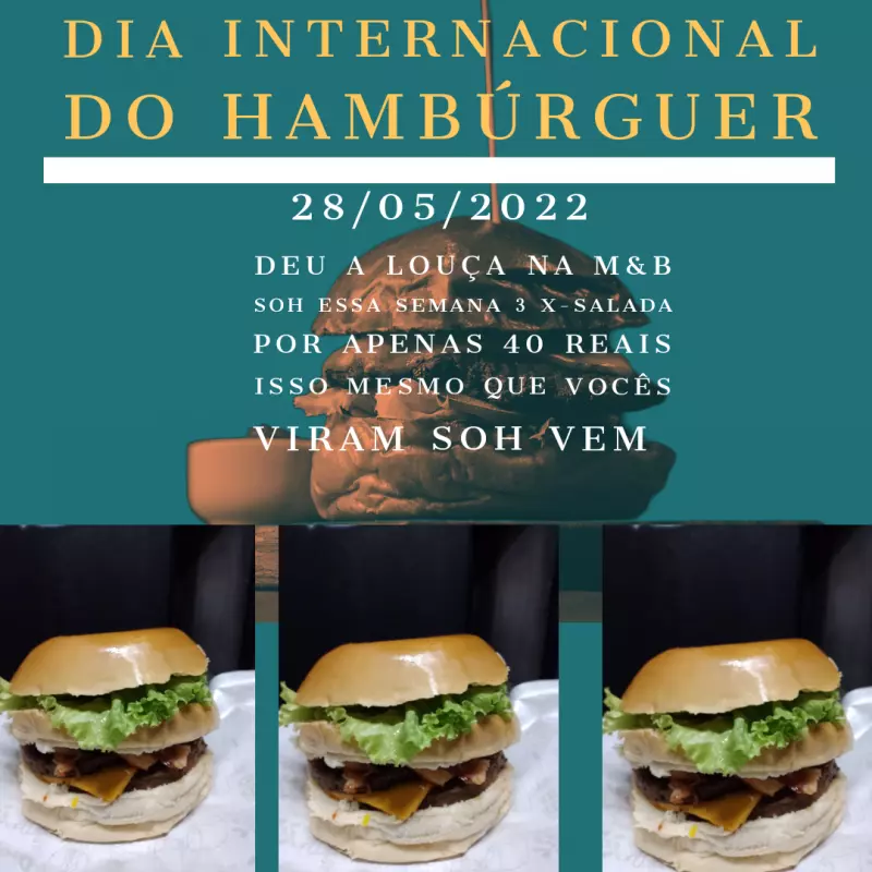Promoção salada dia do Hambúrguer(cópia)