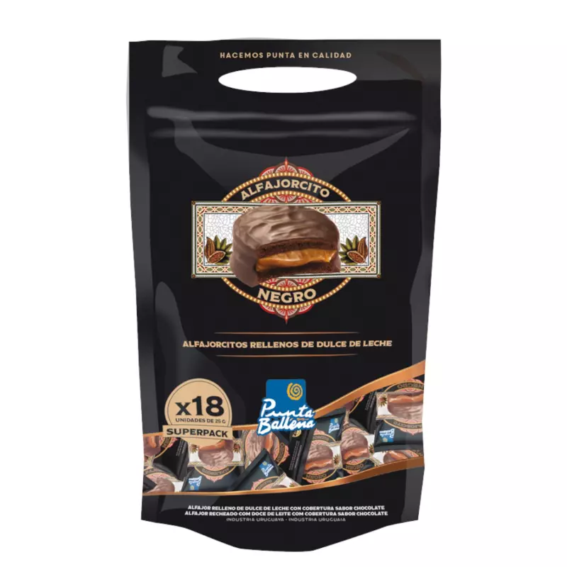 DOYPACK ALFAJORCITO NEGRO X 18