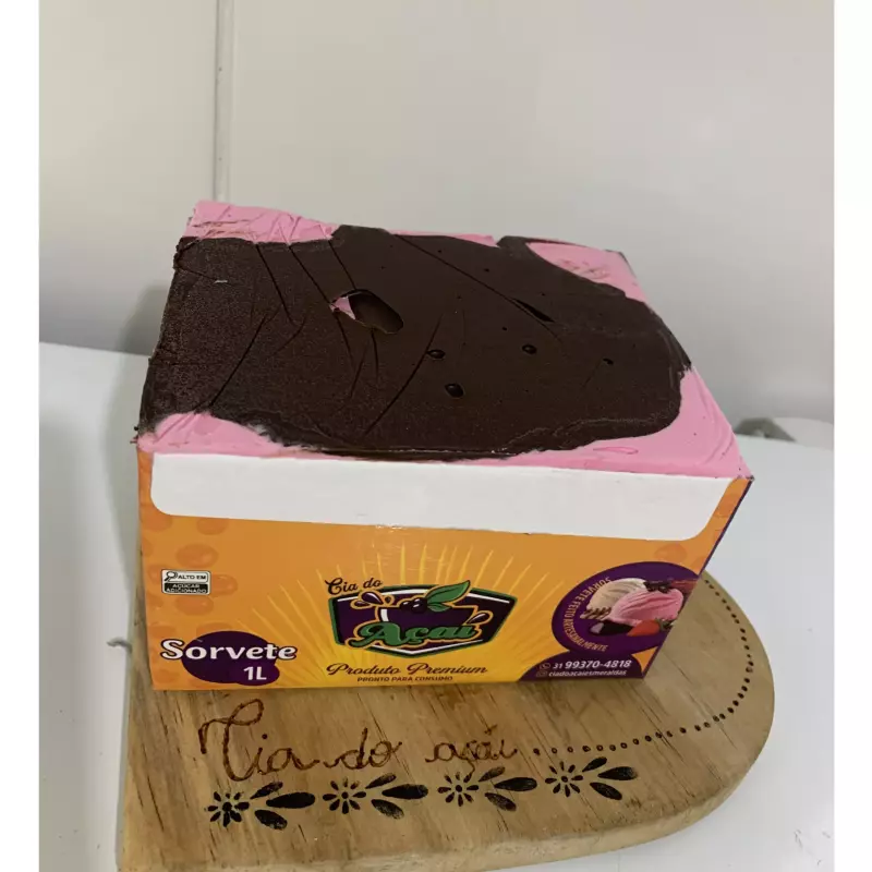 Sorvete morango trufado