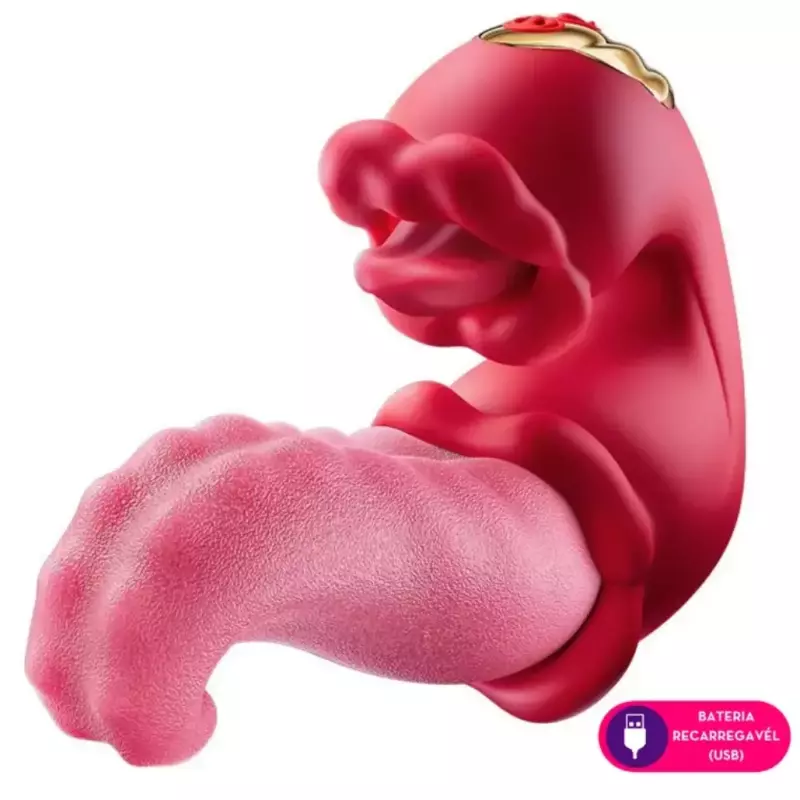 Vibrador Formato Língua e Boca
