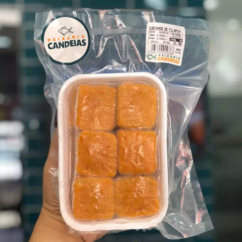 Cubinhos de Tilápia Empanadas